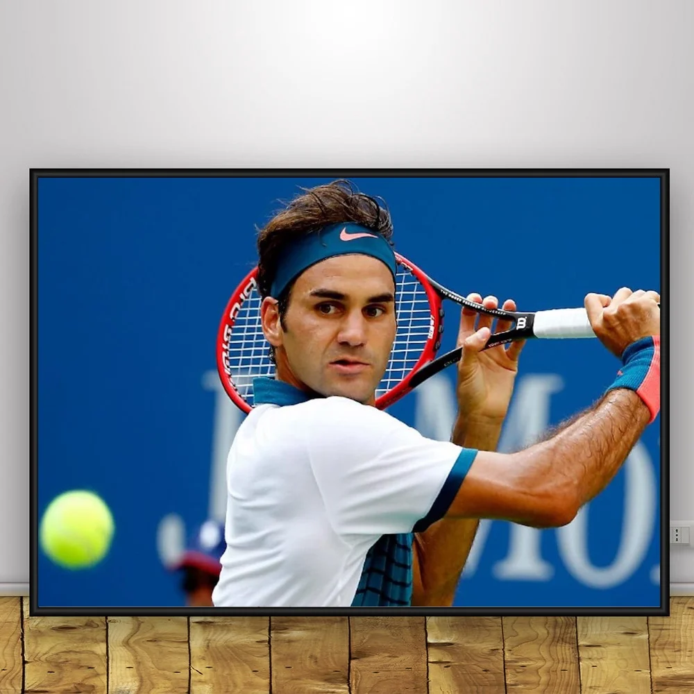

Roger Federer Tennis Art Silk Poster Home Decor 12x18 24x36inch