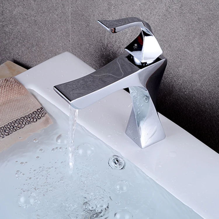 Ванная комната спираль форма умывальник Туалет одной ручкой холодная и горячая вода функция никелированный Выдвижной Смеситель кран AT6676BN