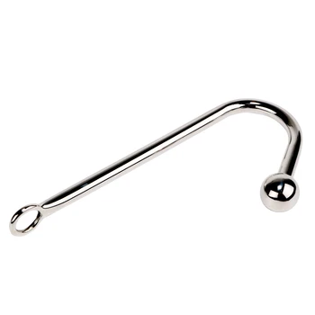 IKOKY Anal Hook Stainless Steel Metal Anal Plug Dilator Gay Sex Toys for Men and Women Butt Plug with Ball Prostate Massage 2