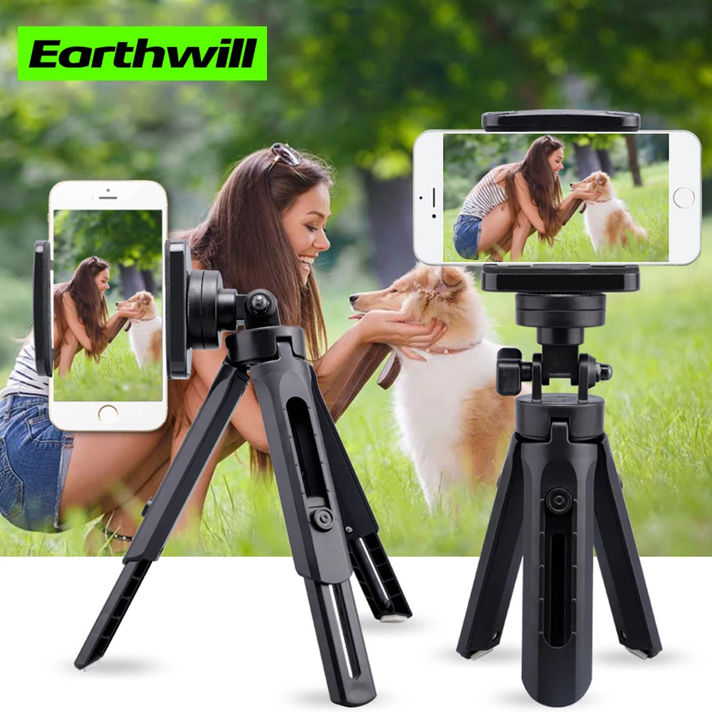  Mini self-timer retractable convenient tripod folding desktop camera mobile phone holder universal 