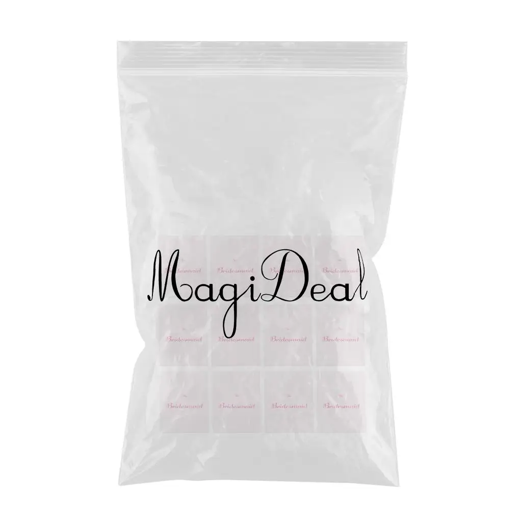 12 Pieces The Bridesmaid Printed Paper Bag Gift Favour Bag with Handle for Wedding, Bridal Shower, Hen Night Party