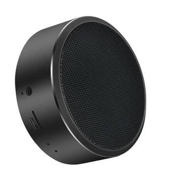 

Portable mini wireless bluetooth speaker aluminum house 360 D stereo bass sound hand free call TF card play built in microphone