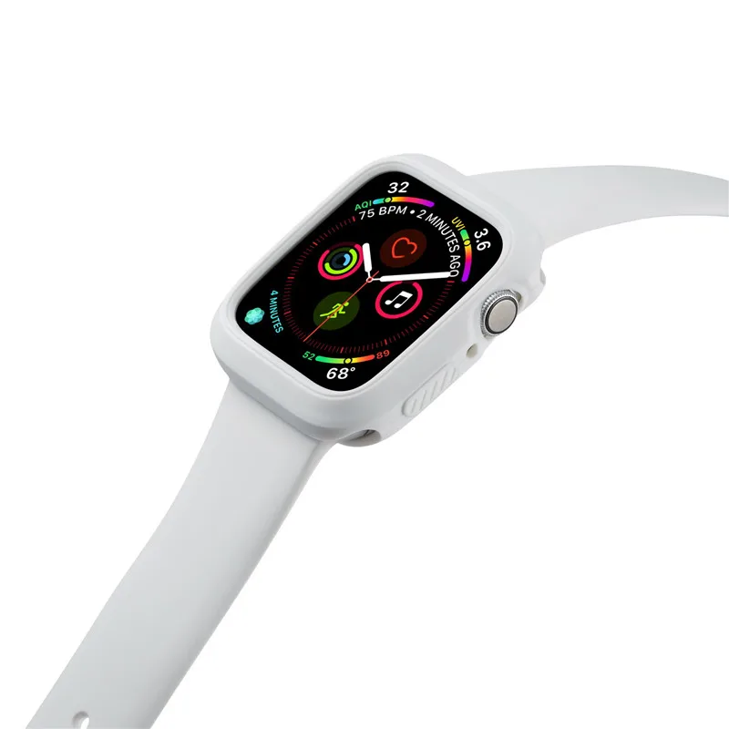 Спортивный ремешок для apple watch 4 44 мм 40 мм мягкий силиконовый браслет для apple watch iwatch series 3 2 1 38 мм 42 мм с мягким чехлом