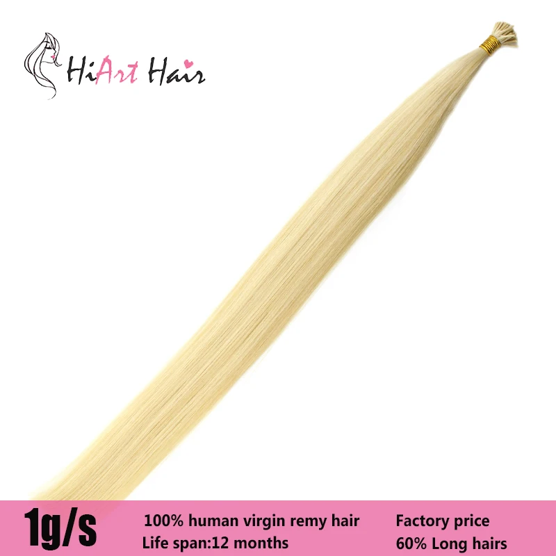 

HiArt Hair I Tip Extension In Human Remy Hair Salon Double Drawn Piano Color I Tip Hair Fusion Hair Extension 18"20"22" 1g/pc
