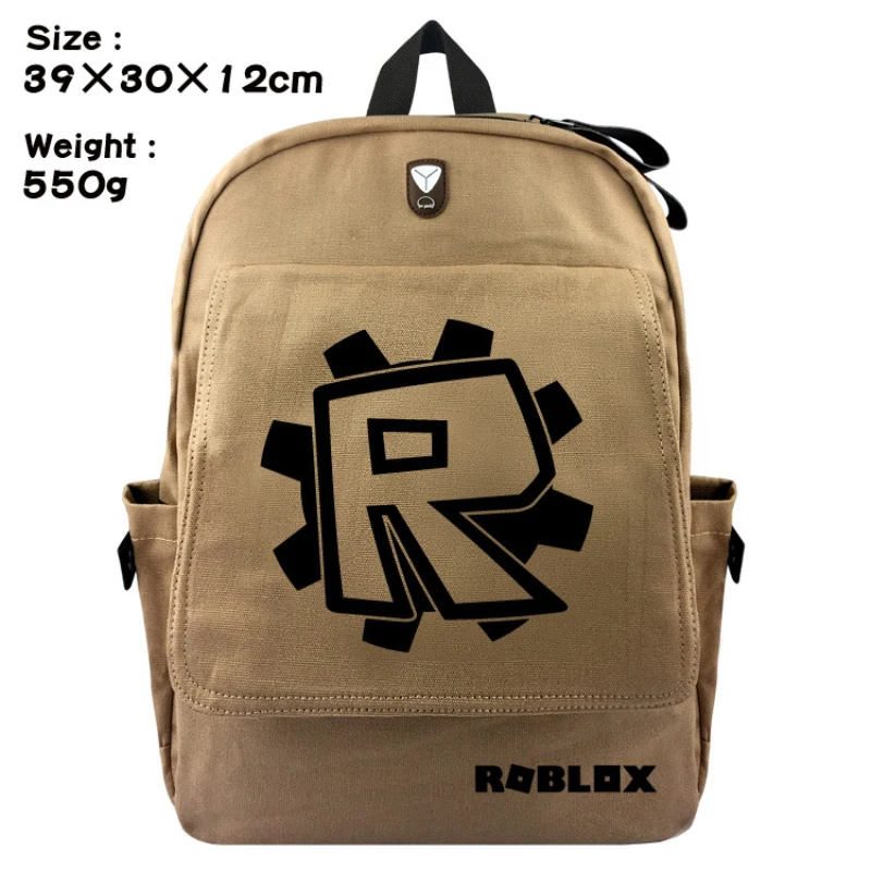 Us 1798 Backpack Student College Canvas Backpacks Game Roblox School Bag Book Laptop Rucksacks Action Figure Toys Gift Bag Kids Gift In Action - 