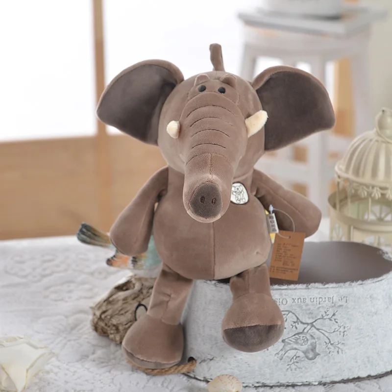 30 см Милая модель моделирования животных игрушечный слон с наполнением хорошего качества подарок Рождественская кукла слон Рождество ребенок