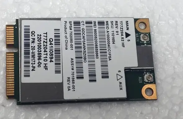 Sierra MC8355 GOBI3000 Mini PCI-e 3G SPS:634400-001 HS2430 HSPA беспроводная карта WWAN WLAN GPS для hp 8640P 2170p 2560p 8460p
