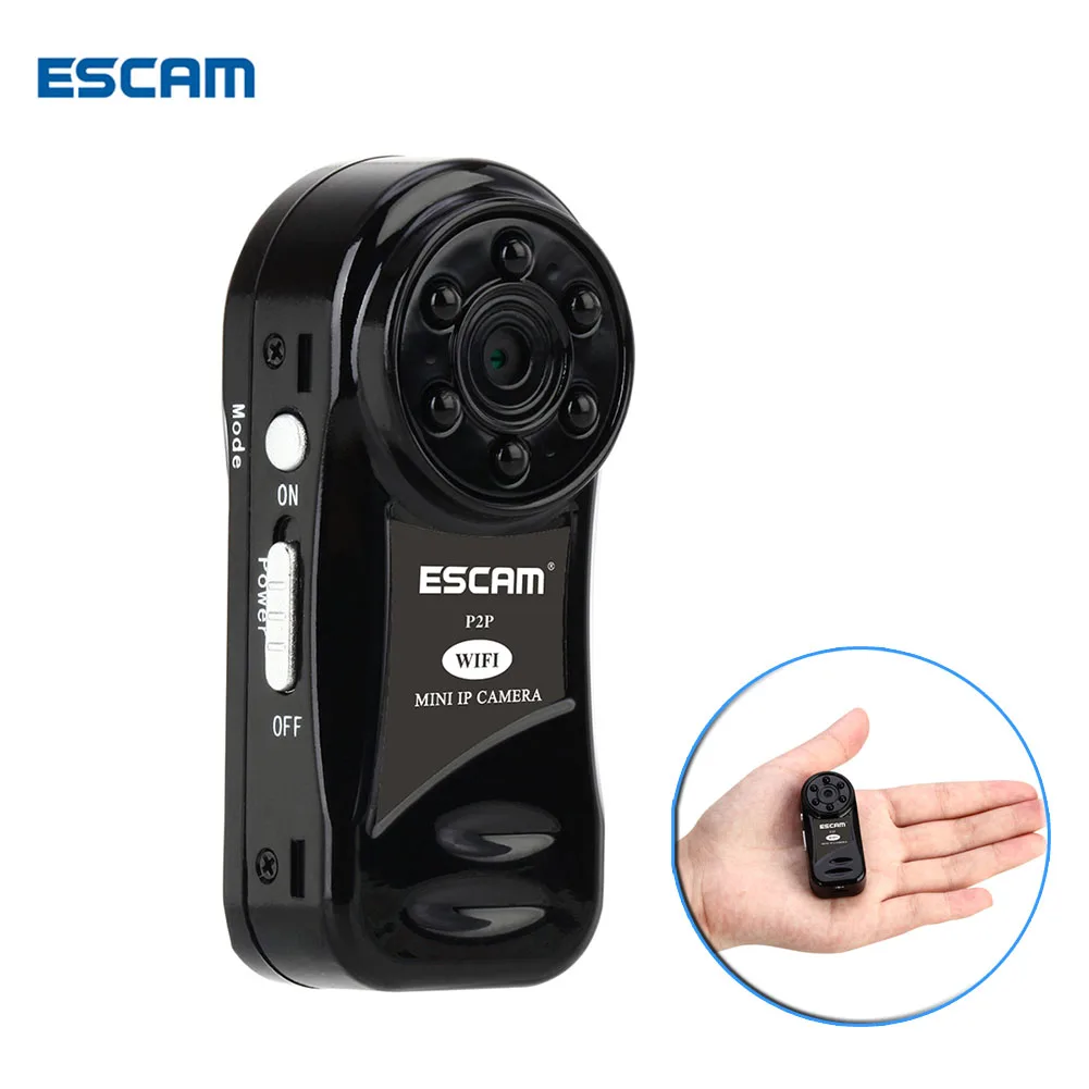 ESCAM QM10 Wifi Mini IP Camera wireless cam HD 720P Onvif indoor Surveillance Night Vision Security CCTV Cameras with battery