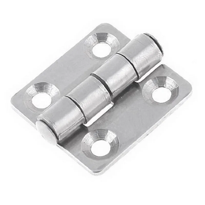 1 stainless steel furniture Hinge size 41mm x 35mm x 10mm silverhinge