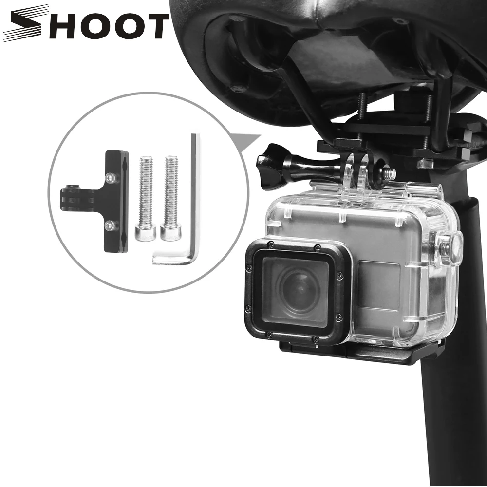 Съемка велосипедная Подушка крепление для GoPro Hero 8 7 6 5 черный Xiao Yi 4K Sjcam Sj8 Pro Sj4000 Eken H9r H9 велосипедный держатель аксессуар