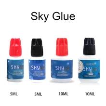 4 Kinds Eyelash Sky Glue,5ml/10ml Eyelash Extension Black Sky Glue,Red Cap and Black Cap Sky Glue for Eyelash Extension