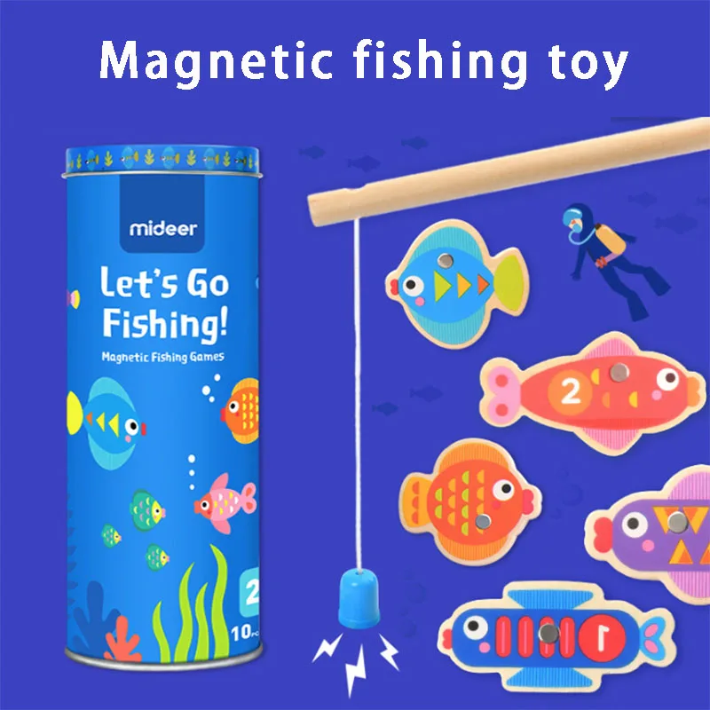 

MiDeer Children's Magnetic Fishing Toy Set Baby Puzzle Early Learning Parent-child Interactive Board Game