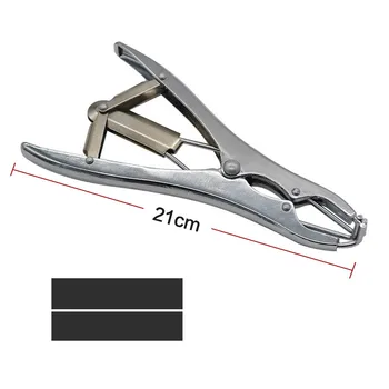 

Pig and sheep with tail ring stainless steel expansion clamp tail clamp veterinary castration pliers clamp castration without