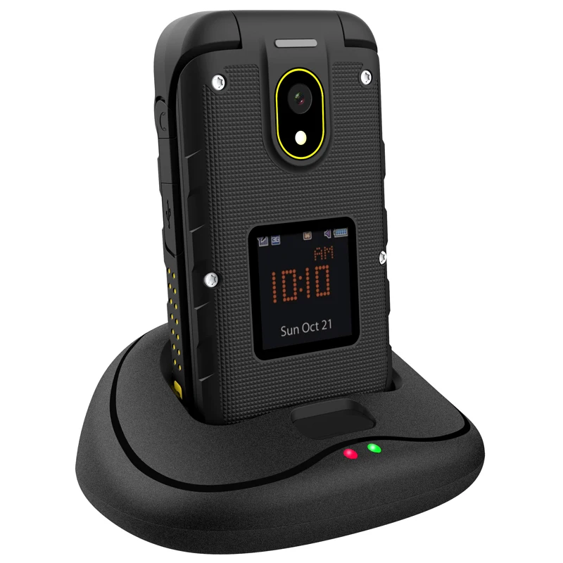 Ioutdoor F2 мобильный телефон флип двойной Дисплей док станция SOS факел светодио дный