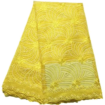 

yellow lace fabrics for party 2019 latest french lace net fabric high quality embroidered african lace fabric with beads