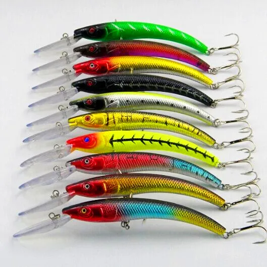 10pcs fishing big game lures game15.5CM 16.3G 2 large Bait sea fish