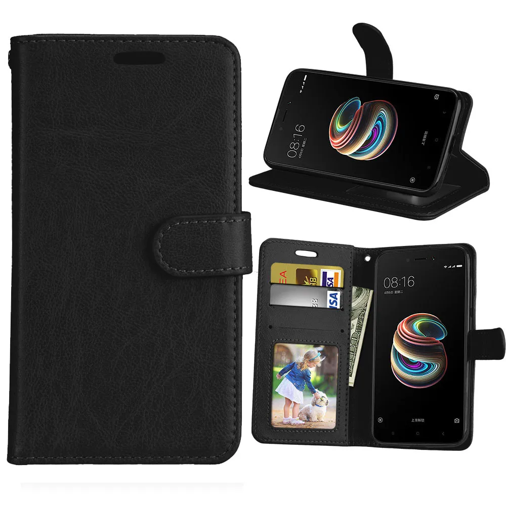 

Card Wallet Flip PU Leather 5.0For Xiaomi Redmi 5A Case For Xiaomi Redmi 5A Cell Phone Back Cover Case