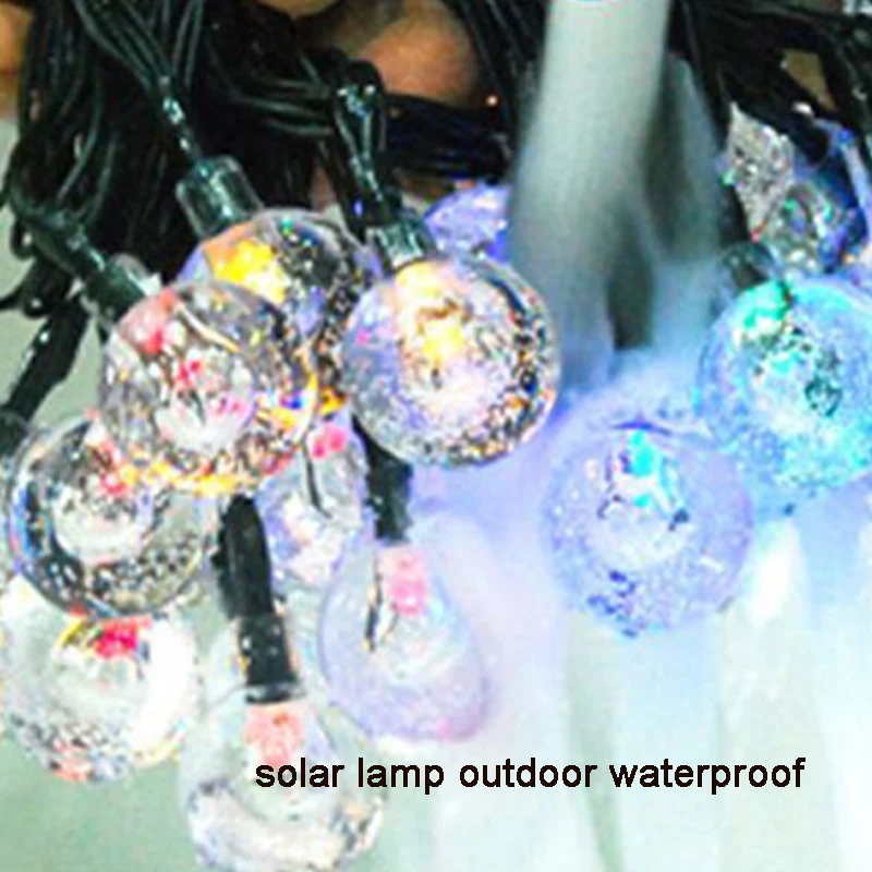 Solar Light BulbOutdoorGarden Waterproof Light String Bubble Light Christmas LED Solar Lamp Led Strip Party Wedding Decoration (1)