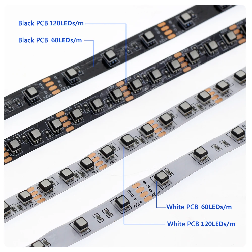 Новое поступление RGB светодиодная лента SMD 3535 RGB сменный светодиодный светильник 12 В постоянного тока гибкая светодиодная лента лампа домашний декоративный светильник 5 м/рулон