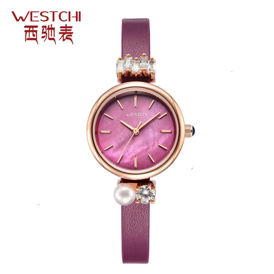 

watch women fashion luxury watch Reloj Mujer leather pearl Quality Diamond Ladies Quartz Watch Women Rhinestone Watches