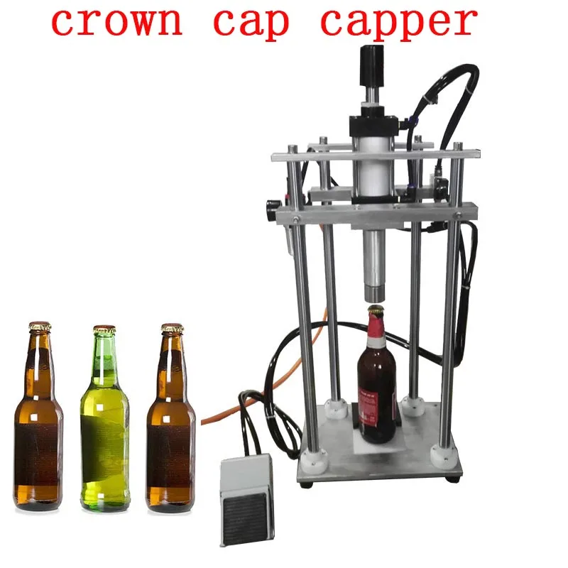 Pneumatic crown cap capper Beer bottle capping machine pneumatic