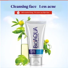 

Bioaqua Anti Acne Facial Cleanser Acne Treatment Black Head Remove Oil Control Deep Cleansing Foam Shrink Pores 100g