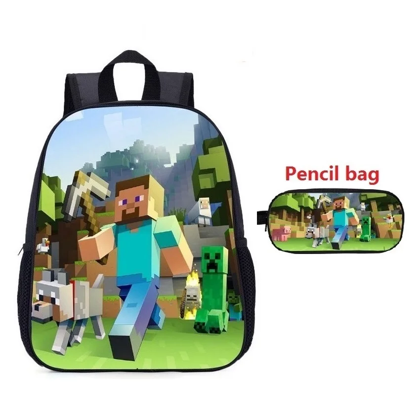 

MineCraft Cartoon Boy School Bag Primary School Backpack Child Backpack Kindergarten School Bag Student Student Bag