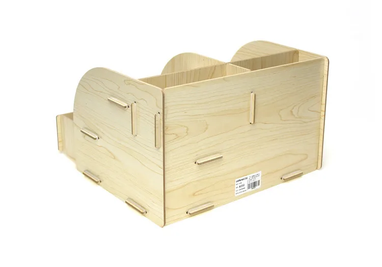1 шт. креативная деревянная настольная многофункциональная домашняя офисная коробка для хранения ящиков файл A050