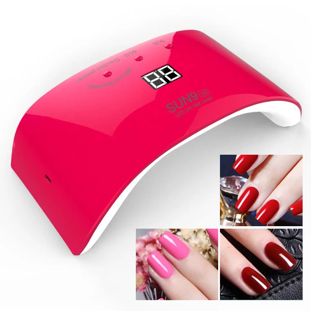 

24W LED Nail Dryer UV Lamp Rechargeable Portable Gel Polish Curing Light Manicure Nails Art Tool USB Nail Beauty Machine