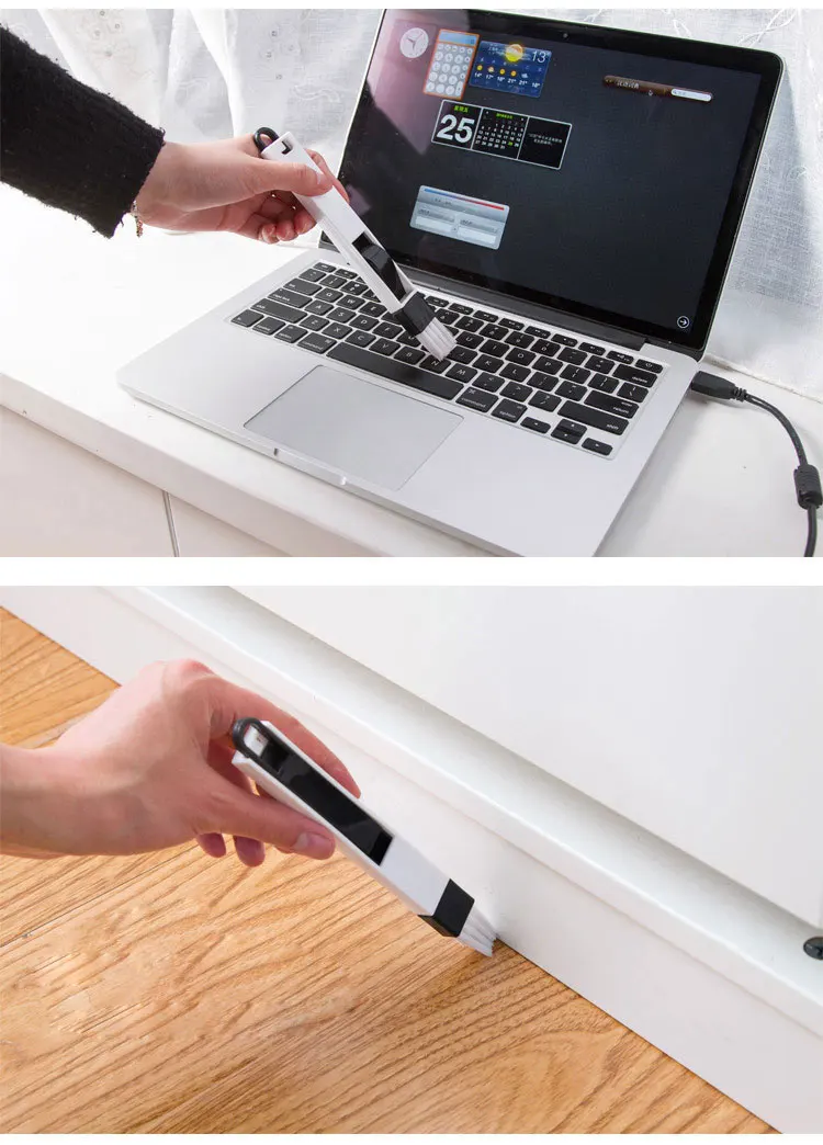 Honana HN-Q1 Window Recess Groove Clean Brush Dustpan Keyboard Drawer Crevice Wash Cleaning Tools 