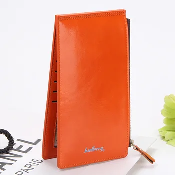 

Fashion Women Wallets Candy Color Zipper Hasp Large Style Quality Patent Leather Multiple Cards Bank Wallet Card Holder Purse