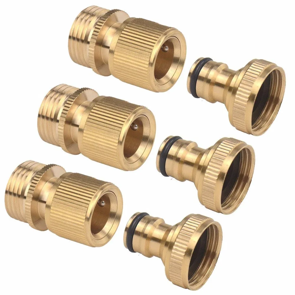 Buy 3Sets of Brass Male and Female 3/4 Inch Garden