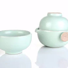 Виды чайный сервиз-150 мл Китай фарфор кунг-фу заварочный чайник+ 2x100 мл чайные чашки w/opt мешок