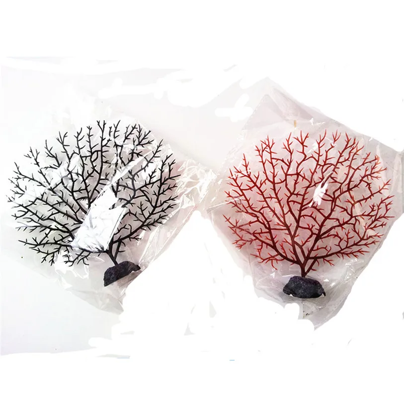 Artificial Coral Aquarium Rockery Hiding Cave Tree Fish Tank Ornament Decoration Creative Resin Underwater Landscape noMC7 (2)