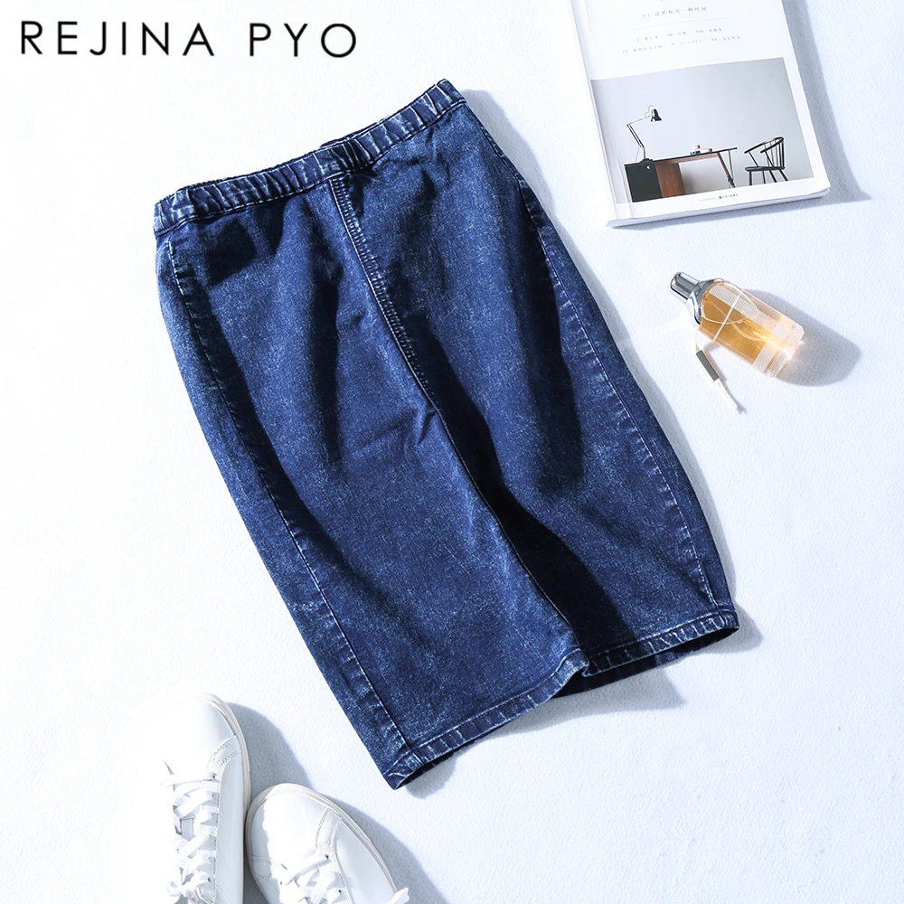 

Rejina Pyo 2017 New Womans Shorts Denim Summer Short Feminino Plus Size High Waist Denim Casual Jeans Denim Shorts