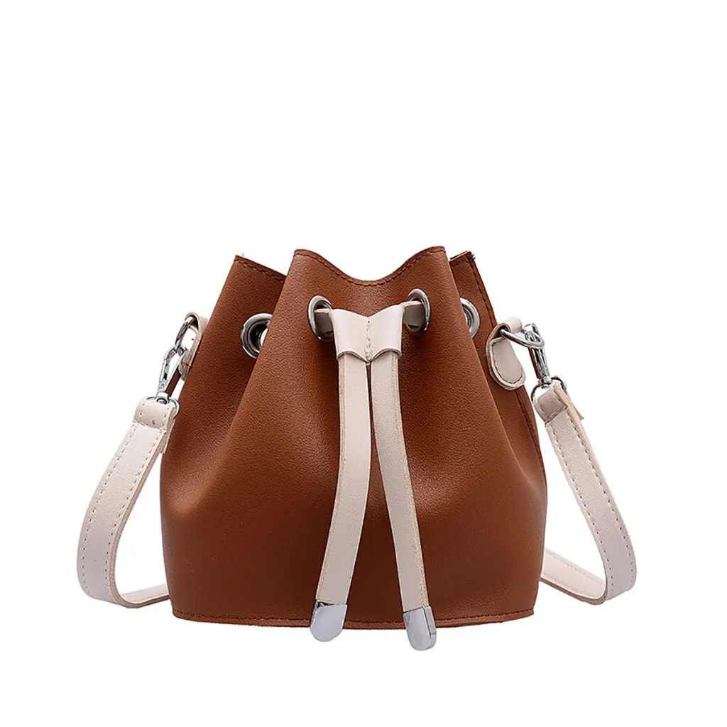 MOLAVE Сумки твердые сумки для Women2019 строка Джокер Crossbody моды бродяги одно плечо шнурок пельмени 9415 - Цвет: Brown