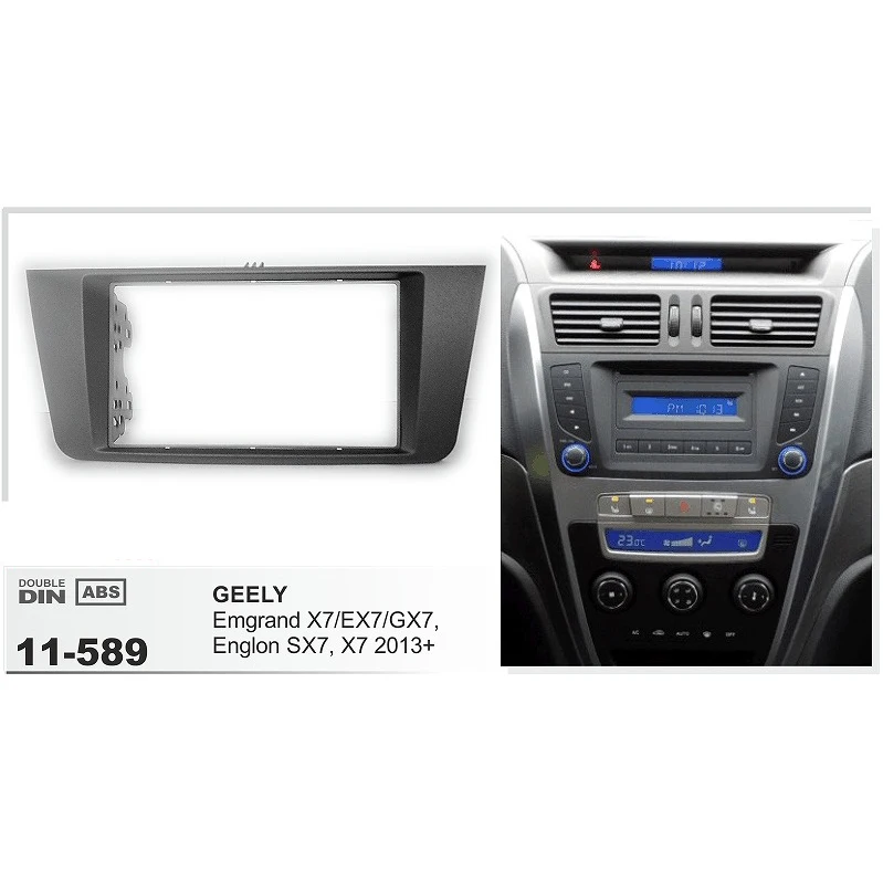 AF 11 589 Car CD Radio Fascia Frame Surround Panel for GEELY Emgrand X7 EX7 Englon