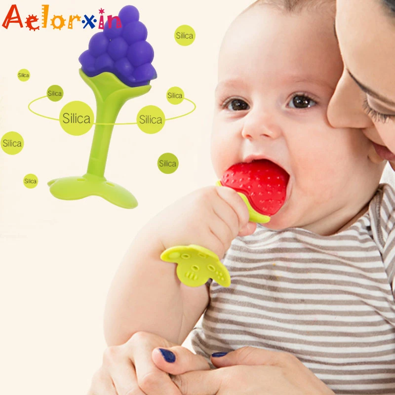 silicone fruit teether