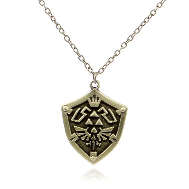 Симпатичные Zelda Аниме Легенда о Зельде кулон ожерелья сглаза ключ Collana a Forma di cuore ожерелья и подвески для фанатов - Окраска металла: 3