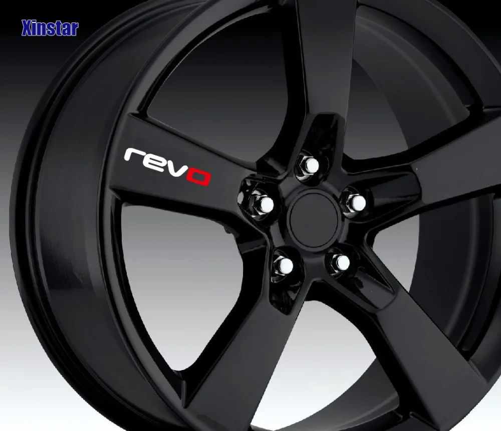 4 шт. автомобильные наклейки на колеса Revo для Volkswagen Golf7 Passat B5 B6 B7 Golf MK4 MK6 MK7 CC R20 Golfr GTI