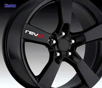 

4pcs Revo Car Wheel Sticker For Revo Volkswagen Golf7 Passat B5 B6 B7 Golf MK4 MK6 MK7 CC R20 Golfr GTI GTD