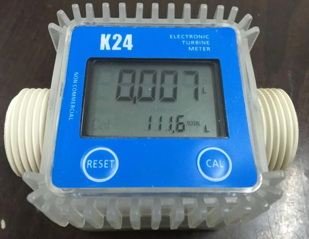 

K24 turbo digital flow meter flowmeter Diesel fuel water plomeria flow indicator protable Turbine Flowmeter caudalimetro sensor