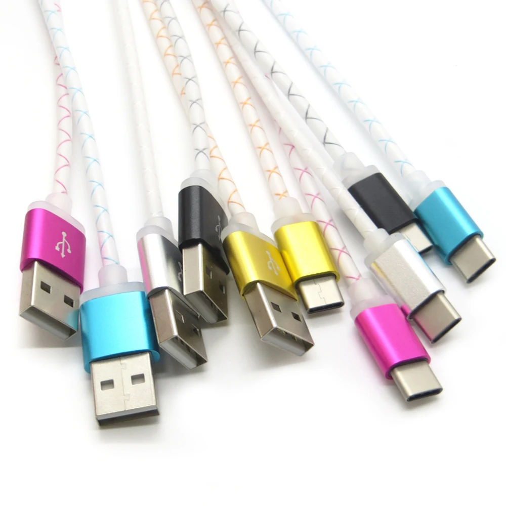 100 шт./лот USB Type C кабель 3 1 для синхронизации данных и зарядки Galaxy S8 NEXUS Macbook LG Xiaomi|usb