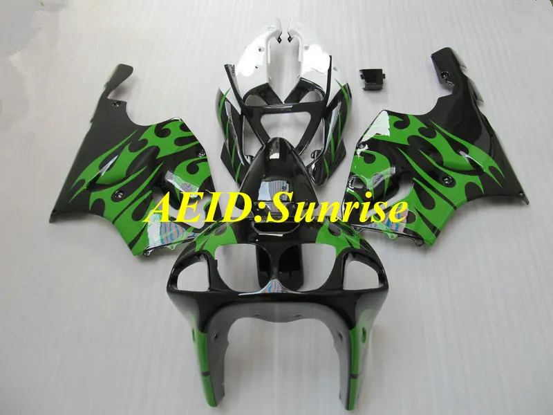 

Motorcycle Fairing kit for KAWASAKI Ninja ZX7R 96 99 00 03 ZX 7R 1996 2000 2003 ABS Green white black Fairings set+gifts KH08