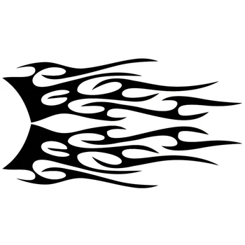 

Car Sticker Flame Totem Sticker Car Door Vinyl Diy Decorative Decal Car Styling Black