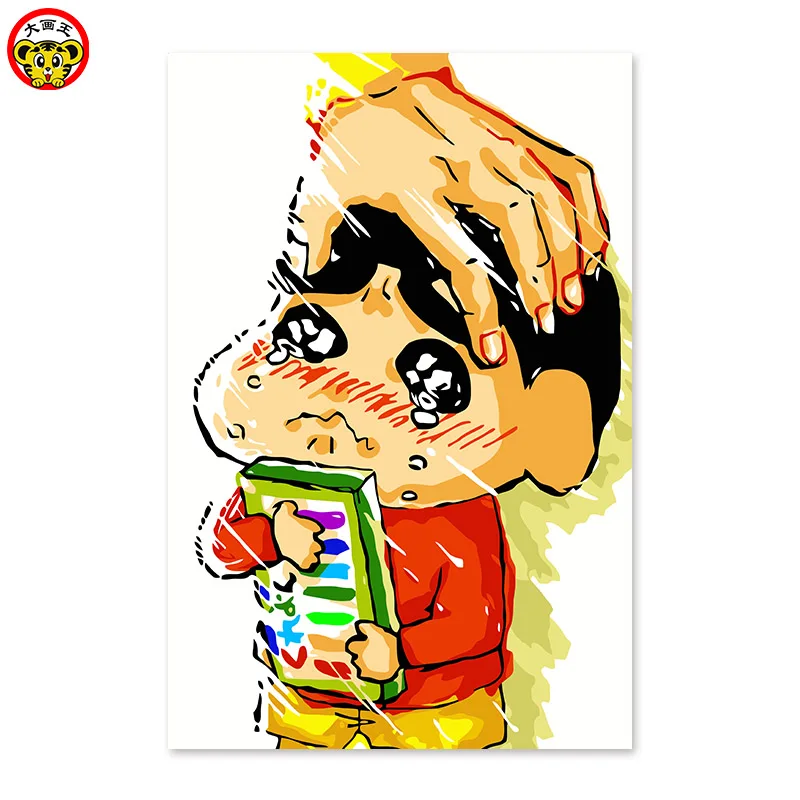 

painting by numbers art paint by number Popular, DIY home decor Painting, Anime, Comics, Crayon Shinchan, Happy, Cartoon, Cute