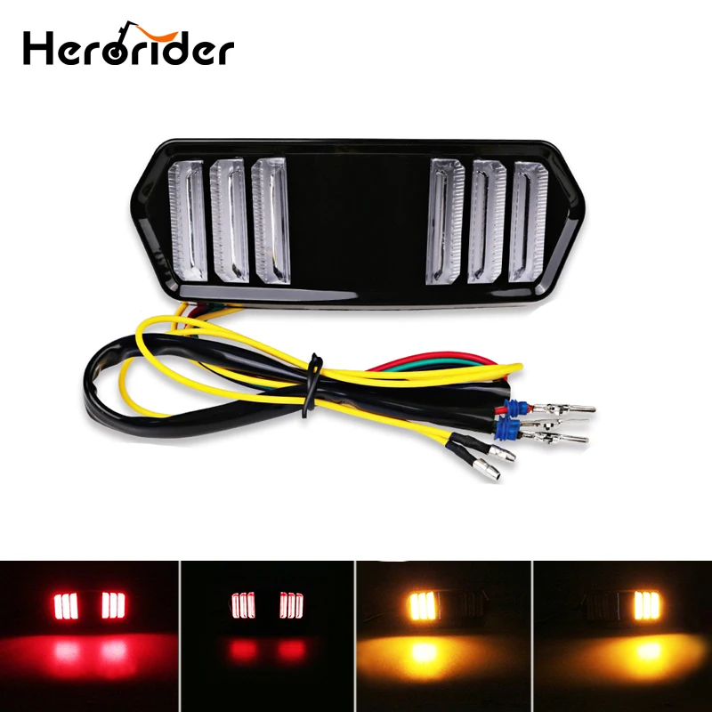 Herorider LED Motorcycle Tail Light For Honda Motorbike 12v Motorcycle