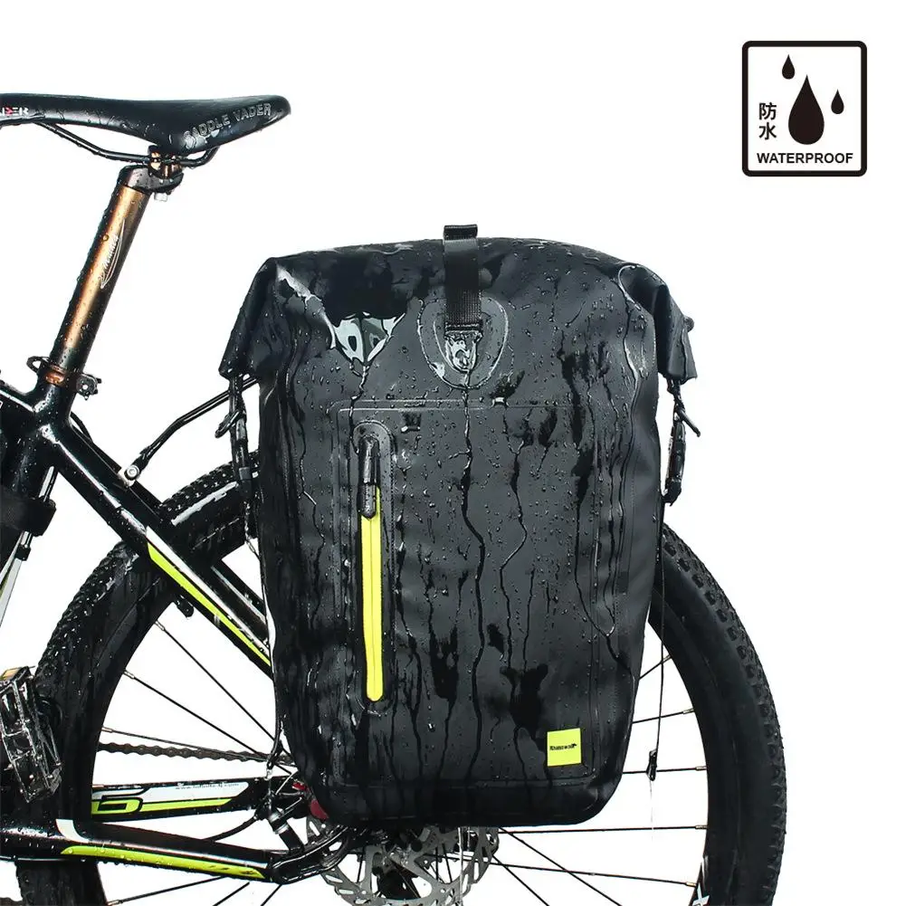 

25L Bicycle Rear Shelf Full Waterproof Bag Unilateral Frame Package Mountain Bicycle Bag Racing Bike Saddlebag