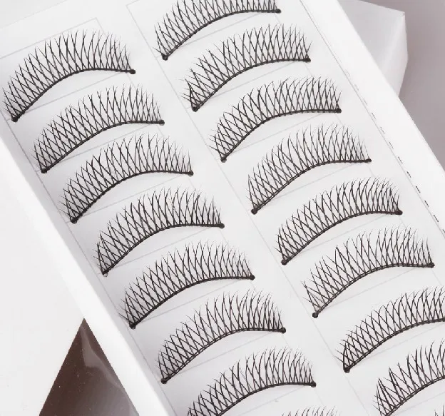 Быстрая способ крест-накрест DIY накладные ресницы ручной работы Lashes повелительницы Balck ресниц искусственные соринка в глазу, как Макияж