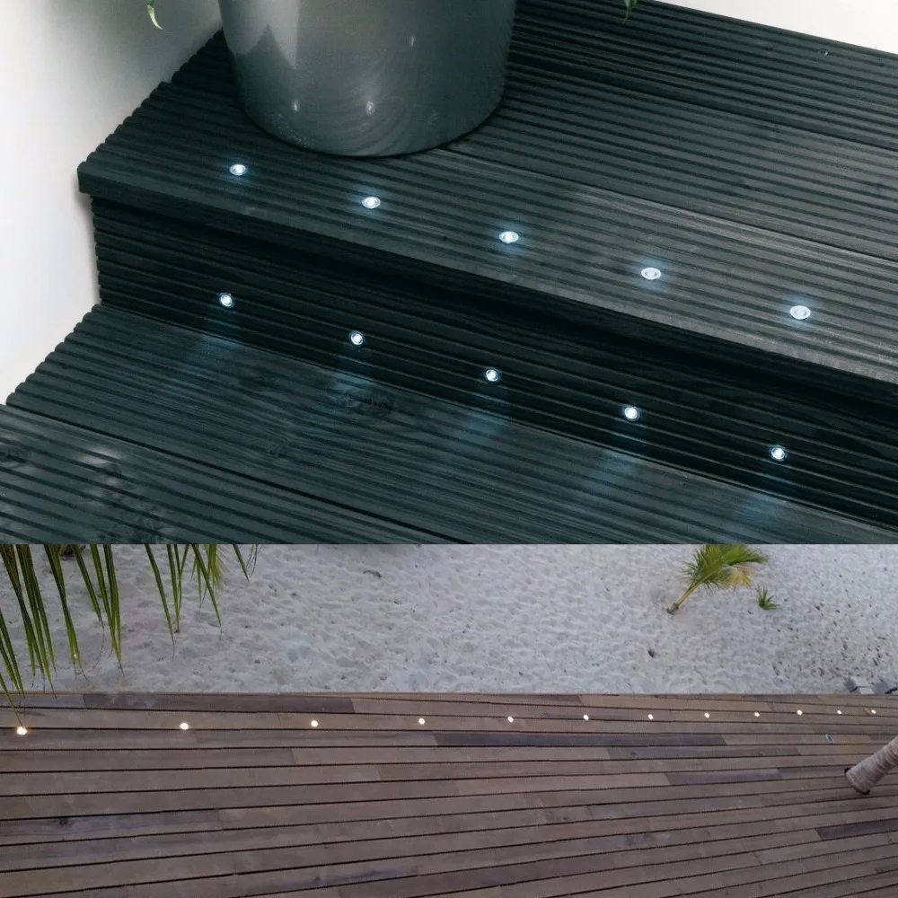 Livre à Prova Pátio da Lâmpada Luz ao ar Inoxidável Varanda Shopping Levou Inground d' Água Piso Decking 10 Pçs - Set B111-10 Decoracion Jardin Aço 25 Ao Ar Livre À Prova D' Água